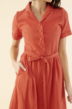 Button-Down Swing Dress